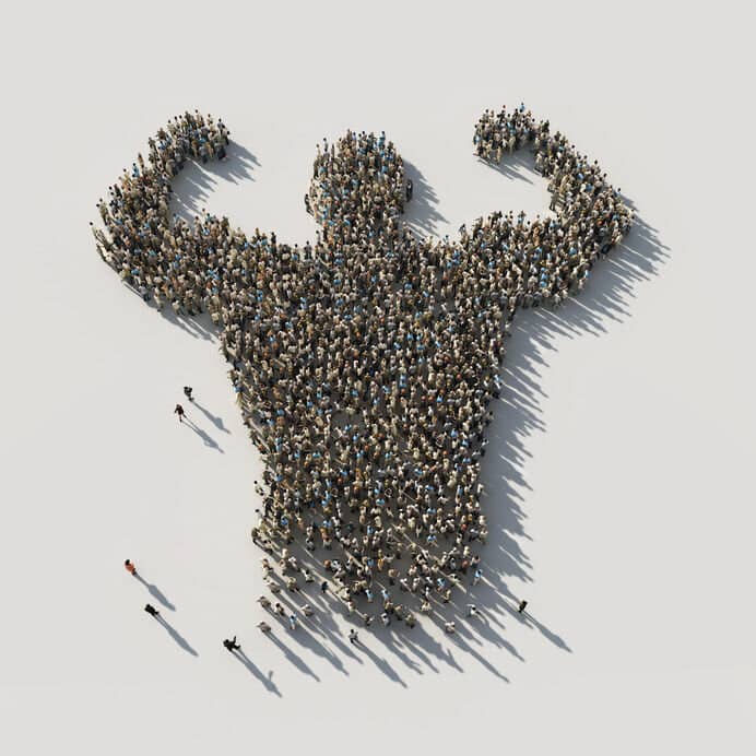C’est l’union qui fait la force, pas la force qui fait l’union!
